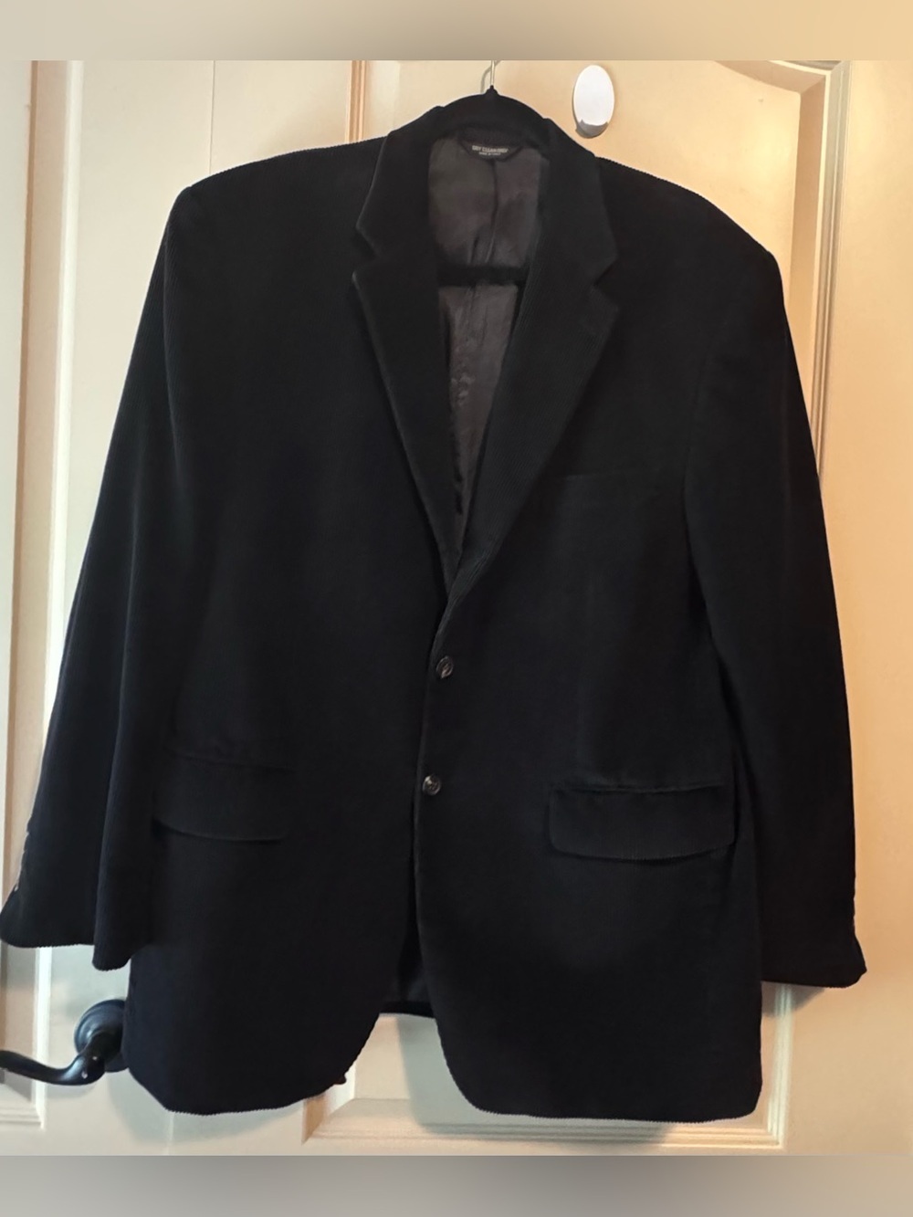 Lauren Ralph Lauren Black Corduroy Sport Coat 42R”